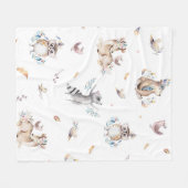 Kinderen Woodland Dieren Dekens (Voorkant (Horizontaal))