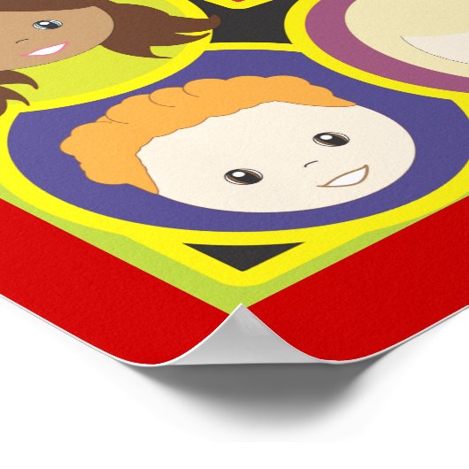 Kinderen worden geconfronteerd met het Poster van  (Hoek)