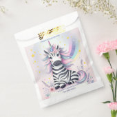 Kinderen Zebra Eenhoorn Regenboog Verjaardagsfeest Bedankzakje (Gezegeld)