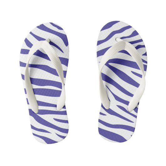 Kinderen zebra streep flip flops (Voetbed)