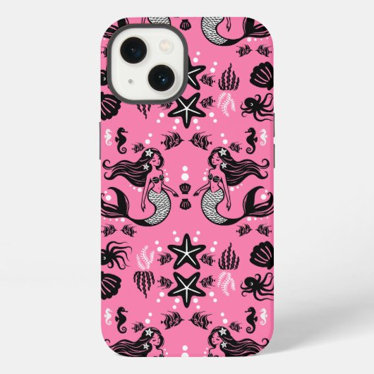 Kinderen Zeemeermin Roze iPhone Hoesje (Achterkant)