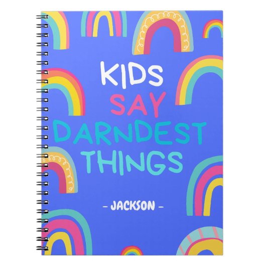 Kinderen zeggen de vreemdste dingen notitieboek (Voorkant)