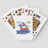 Kinderen Zeilavontuur Doodle Boot Pokerkaarten (Achterkant)