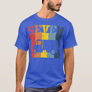 Kinderen Zeven Jaar Oud - 7e Verjaardag Jongen Afv T-shirt