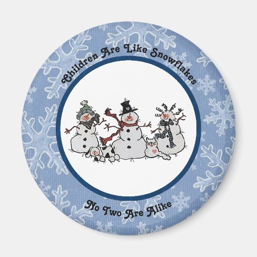 Kinderen zijn als sneeuwvlokken magneet (Voorkant)