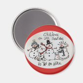 Kinderen zijn als sneeuwvlokken magneet (Voorkant / Achterkant)