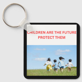 KINDEREN ZIJN DE TOEKOMST BESCHERM HEN SLEUTELHANGER
