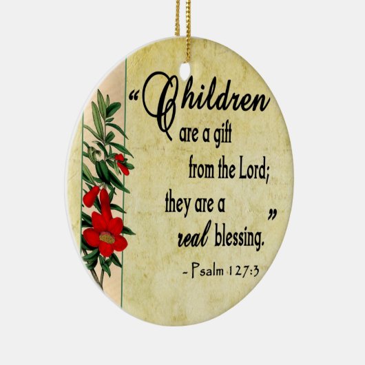 Kinderen zijn echt verbijsterend keramisch ornament (Rechts)