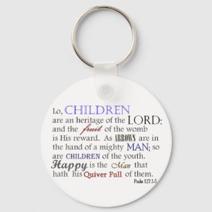 Kinderen zijn een erfgoed van de LORD Sleutelhanger