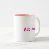 "Kinderen zijn een geschenk" - Made-to-Order Pink Tweekleurige Koffiemok (Voorkant rechts)