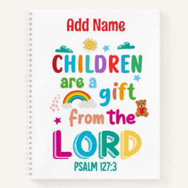 "Kinderen zijn een geschenk" Schrijf en schets Notitieboek