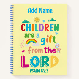 "Kinderen zijn een geschenk van de Heer" (Boy-Blue Notitieboek