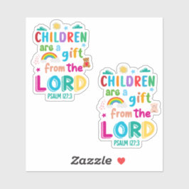 Kinderen zijn een geschenk van de Heer" Custom-Cut Sticker