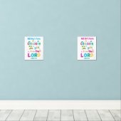 Kinderen zijn een geschenk van de Heer (jongen en Muurkunst Sets (Houten vloer)