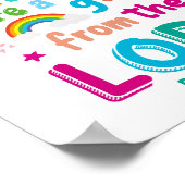 "Kinderen zijn een geschenk van de Heer" Poster (Hoek)