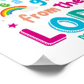 "Kinderen zijn een geschenk van de Heer" Poster (Hoek)