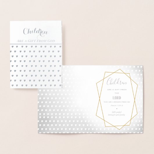 Kinderen zijn een geschenk van God Folie Kaarten (Display)