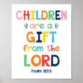 Kinderen zijn een geschenk van het Lord Christelij Poster (Voorkant)