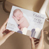 Kinderen zijn een Kaart voor de geboorteaankondigi