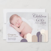 Kinderen zijn een Kaart voor de geboorteaankondigi (Voorkant)