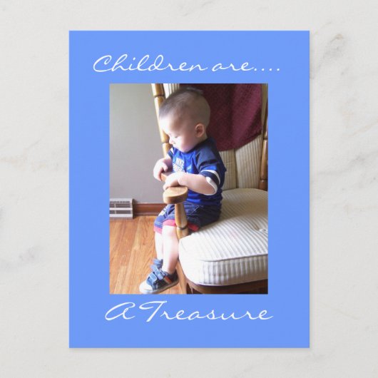 Kinderen zijn..., een schat briefkaart (Voorkant)