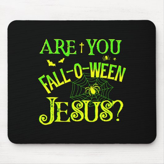 Kinderen zijn Fall-o-ween Jezus Christelijke Hallo Muismat (Voorkant)