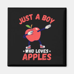 Kinderen zijn gewoon een jongen die van appels ges magneet