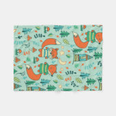 Kinderen zijn naadloos met jonge vossen. Grappig k Fleece Deken (Voorkant (Horizontaal))