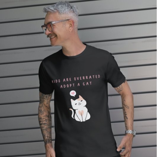 Kinderen zijn te hoog beoordeeld - Neem een Kat aa T-shirt