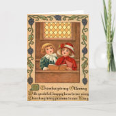 Kinderen zingen feestdagen kaart (Voorkant)