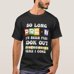 Kinderen zo lang Pre K kleuterschool hier afgestud T-shirt