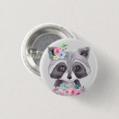 Kinderen Zoete Wasbeer Knop Ronde Button 3,2 Cm (Voorkant /achterkant)
