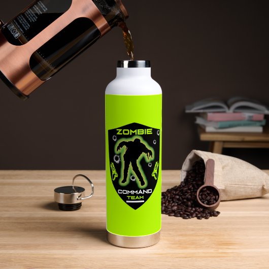 Kinderen Zombie Feestje Waterfles (Koffie (Gedraaid)  )