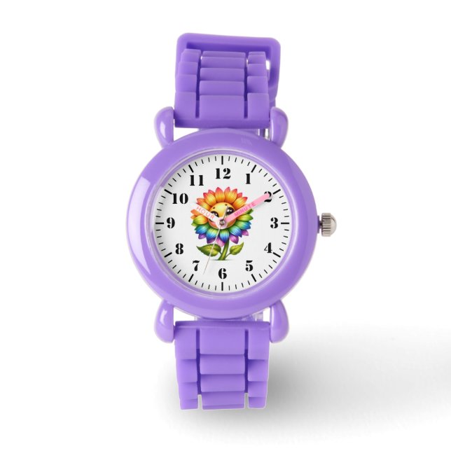 Kinderen Zonnebloem Schatje Horloge (Voorkant)