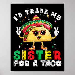 Kinderen zullen zuster zijn in tacos Toddler boys  Poster