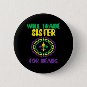 Kinderen zullen zuster zijn voor kralen Funny mard Ronde Button 5,7 Cm