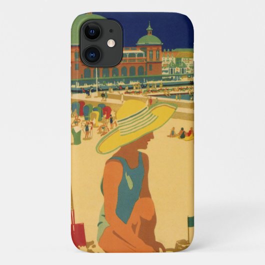  kinderen, zusters familievakantie bij strand Case-Mate iPhone case (Achterkant)