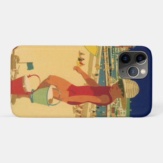 kinderen, zusters familievakantie bij strand Case-Mate iPhone case (Achterkant (horizontaal))