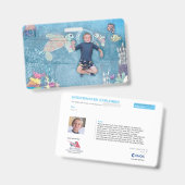 KinderenArt voor CHOC - Onderwaterverkenner Badge (Voor- en achterkant)