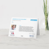 KinderenArt voor CHOC - Onderwaterverkenner Bedankkaart (Achterkant)