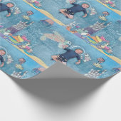 KinderenArt voor CHOC - Onderwaterverkenner Cadeaupapier (Hoek)