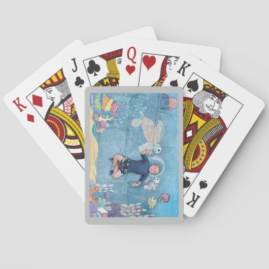 KinderenArt voor CHOC - Onderwaterverkenner Pokerkaarten (Achterkant)