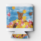 KinderenKunst voor CHOC - Beer met valleien Blikjeskoeler (Achterkant)