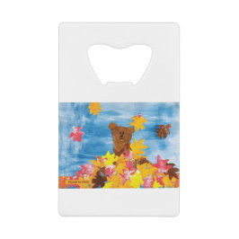 KinderenKunst voor CHOC - Beer met valleien Creditkaart Flessenopener