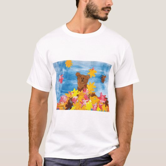 KinderenKunst voor CHOC - Beer met valleien T-shirt (Voorkant)