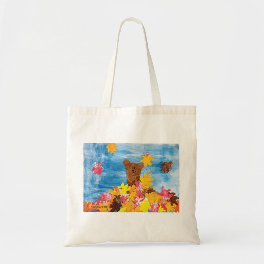 KinderenKunst voor CHOC - Beer met valleien Tote Bag (Voorkant)