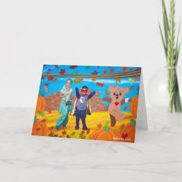 KinderenKunst voor CHOC - Choco's Herfst Fun Bedankkaart