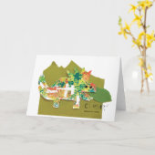 KinderenKunst voor CHOC - Dino Roar Card Kaart (Gele Bloem)