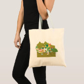 KinderenKunst voor CHOC - Dino Roar Tote Bag (Voorkant (product))