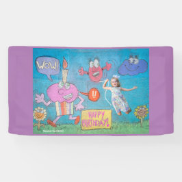 KinderenKunst voor CHOC - Gevangendag vieren Spandoek